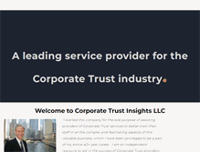Tablet Screenshot of corporatetrustinsights.com